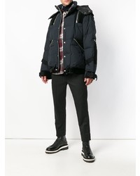 schwarze Daunenjacke von Sacai