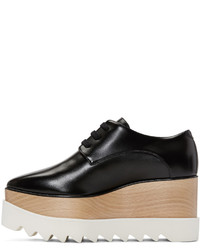 schwarze Derby Schuhe von Stella McCartney