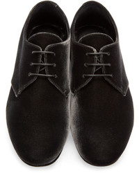 schwarze Derby Schuhe von Jil Sander