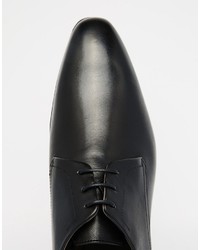 schwarze Derby Schuhe von Hugo