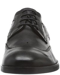 schwarze Derby Schuhe