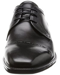 schwarze Derby Schuhe