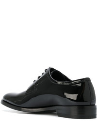 schwarze Derby Schuhe von Saint Laurent