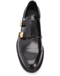 schwarze Derby Schuhe von Versace