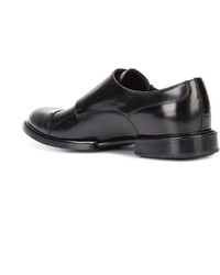 schwarze Derby Schuhe von Versace