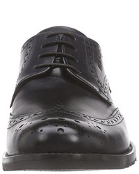 schwarze Derby Schuhe von Manz