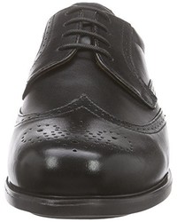 schwarze Derby Schuhe von Manz