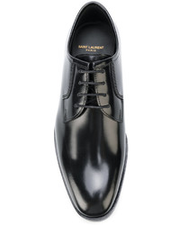 schwarze Derby Schuhe von Saint Laurent
