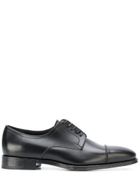 schwarze Derby Schuhe von Salvatore Ferragamo