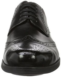 schwarze Derby Schuhe von Weber Schuh