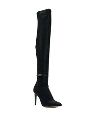 schwarze elastische Overknee Stiefel von Giuseppe Zanotti