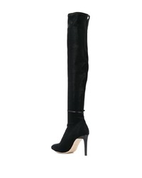 schwarze elastische Overknee Stiefel von Giuseppe Zanotti