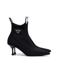 schwarze elastische Stiefeletten von Prada