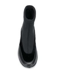 schwarze elastische Stiefeletten von Karl Lagerfeld
