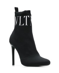 schwarze elastische Stiefeletten von Valentino