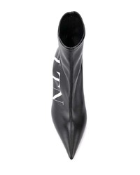 schwarze elastische Stiefeletten von Valentino