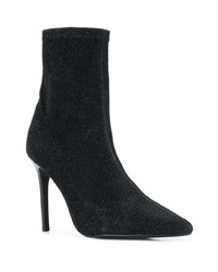 schwarze elastische Stiefeletten von Kendall & Kylie