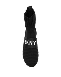 schwarze elastische Stiefeletten von DKNY