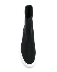 schwarze elastische Stiefeletten von Calvin Klein 205W39nyc