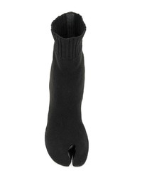schwarze elastische Stiefeletten von Maison Margiela