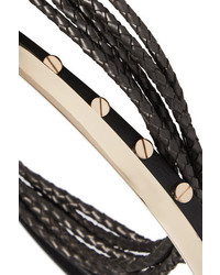 schwarze enge Halskette aus Leder von Givenchy