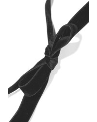 schwarze enge Halskette aus Samt von Erickson Beamon