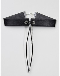 schwarze enge Halskette von Asos