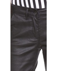 schwarze enge Hose aus Leder von 3x1