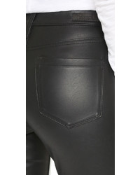 schwarze enge Hose aus Leder von Blank