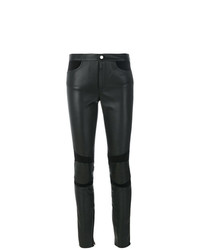schwarze enge Hose aus Leder von Hilfiger Collection
