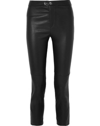 schwarze enge Hose aus Leder von Isabel Marant