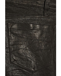 schwarze enge Hose aus Leder von J Brand