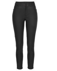 schwarze enge Hose aus Leder von Lascana
