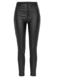 schwarze enge Hose aus Leder von Lascana