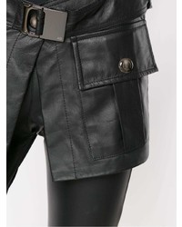 schwarze enge Hose aus Leder von Andrea Bogosian
