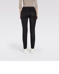 schwarze enge Hose aus Leder von MAC
