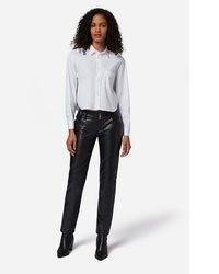 schwarze enge Hose aus Leder von RICANO