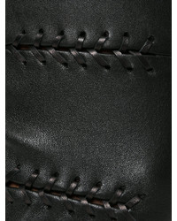 schwarze enge Hose aus Leder von Alexander McQueen