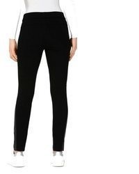 schwarze enge Hose aus Leder von St Ann by Stehmann