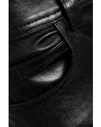 schwarze enge Hose aus Leder von Helmut Lang