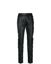 schwarze enge Hose aus Leder von Zadig & Voltaire