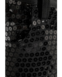 schwarze enge Hose aus Pailletten von Junya Watanabe