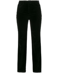 schwarze enge Hose aus Samt von Dolce & Gabbana