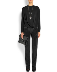 schwarze enge Hose aus Seide von Givenchy