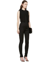 schwarze enge Hose von Balmain