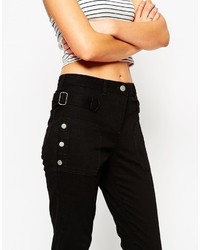 schwarze enge Hose von Asos