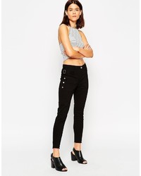 schwarze enge Hose von Asos