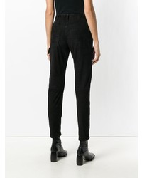 schwarze enge Hose von Saint Laurent