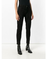 schwarze enge Hose von Saint Laurent