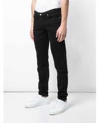 schwarze enge Jeans mit Destroyed-Effekten von Givenchy